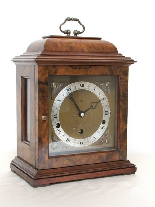 fig 2. BEAUTIFUL ELLIOTT BURR WALNUT WESTMINSTER AND WHITTINGTON CLOCK