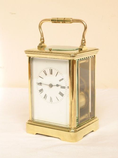 fig 1. SUPERB VICTORIAN STRIKING REPEATER CARRIAGE CLOCK C1890