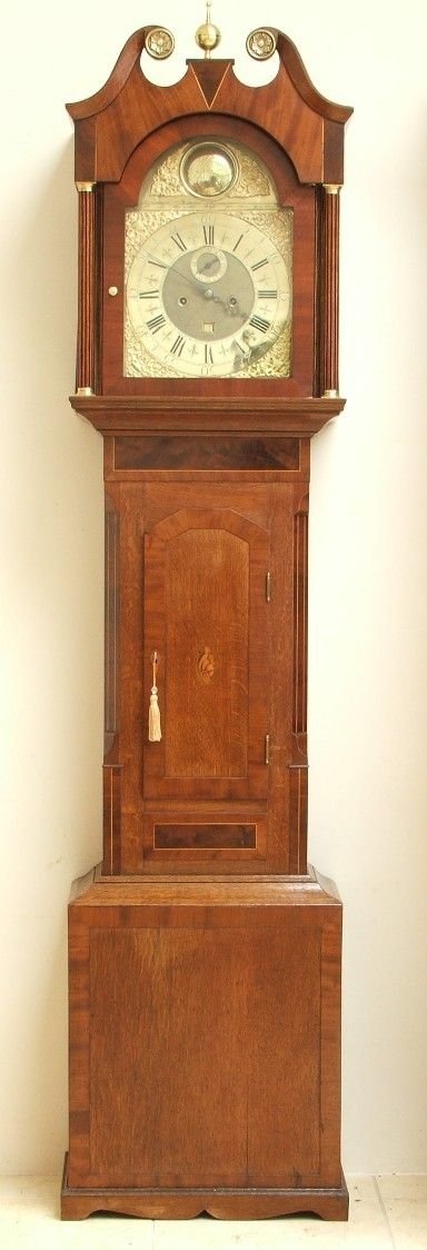 Superb Oak Longcase Clock by William Berry  Gateshead C1810