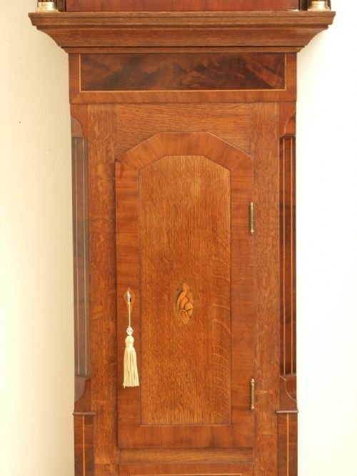 fig 2. SUPERB OAK LONGCASE CLOCK BY WILLIAM BERRY GATESHEAD C1810