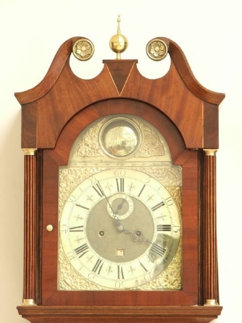 fig 1. SUPERB OAK LONGCASE CLOCK BY WILLIAM BERRY GATESHEAD C1810