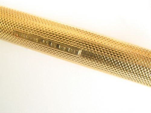 fig 4. BEAUTIFUL SAMPSON MORDAN AND ASPREY SOLID 18CT PROPELLING PENCIL c1936
