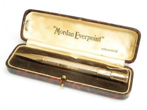 Beautiful Sampson Mordan Everpoint Solid 9ct Propelling Pencil C1936