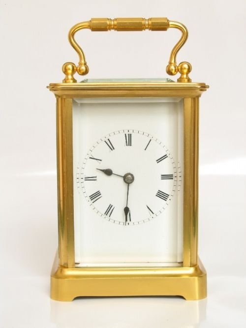 Superb Early Victorian Gilt Carriage Clock C1860
