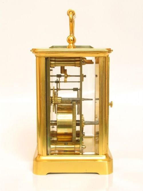 fig 3. SUPERB EARLY VICTORIAN GILT CARRIAGE CLOCK C1860