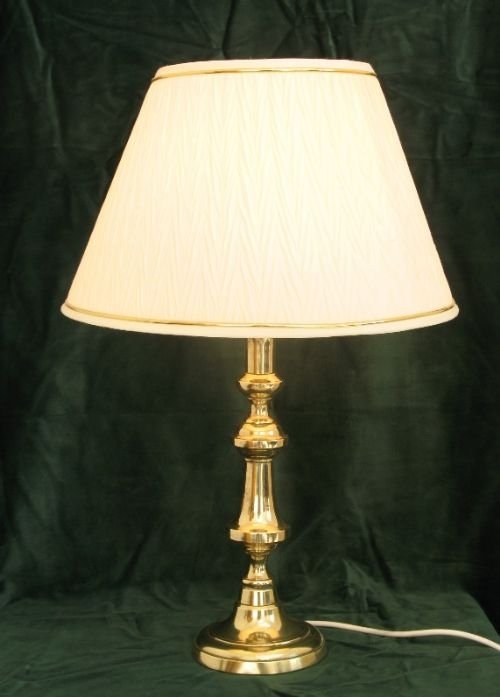 Beautiful Victorian Solid Brass Candlestick Table Lamp C1890