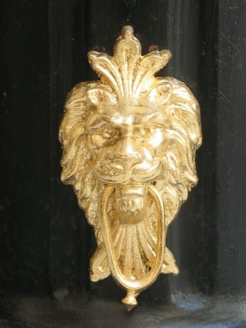 fig 3. INCREDIBLE BLACK AND GILT CAST IRON MANTEL CLOCK C1900