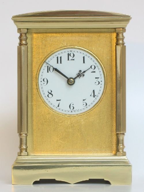 Beautiful Victorian Gilt Striking Carriage Clock C1890