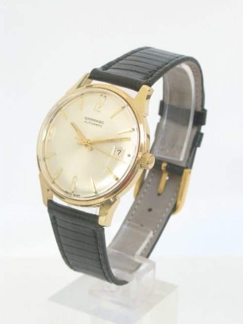 fig 2. OUTSTANDING SOLID 9CT GOLD GARRARD AUTOMATIC MENS WATCH