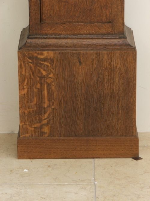 fig 4. GEORGIAN OAK LONGCASE REGULATOR BY JOHN CARLYON FALMOUTH CORNWALL C1729
