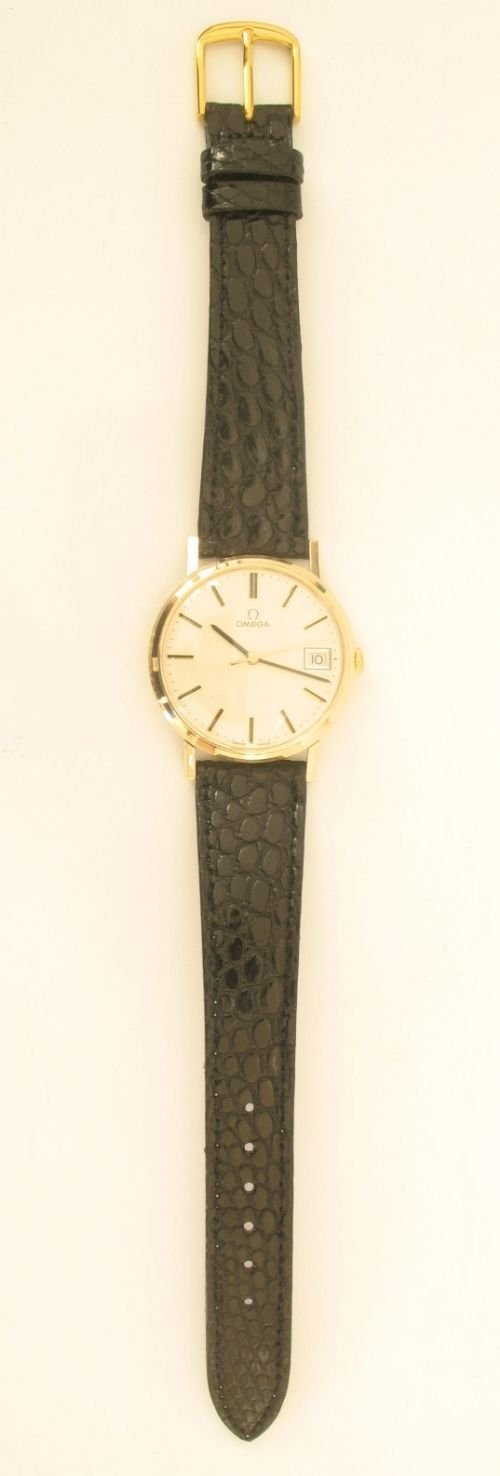 fig 3. OUTSTANDING 9CT SOLID GOLD OMEGA GENTLEMENS WRISTWATCH