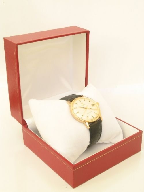 fig 4. SUPERB 18ct GOLD PLATED OMEGA SEAMASTER AUTOMATIC WATCH C1960