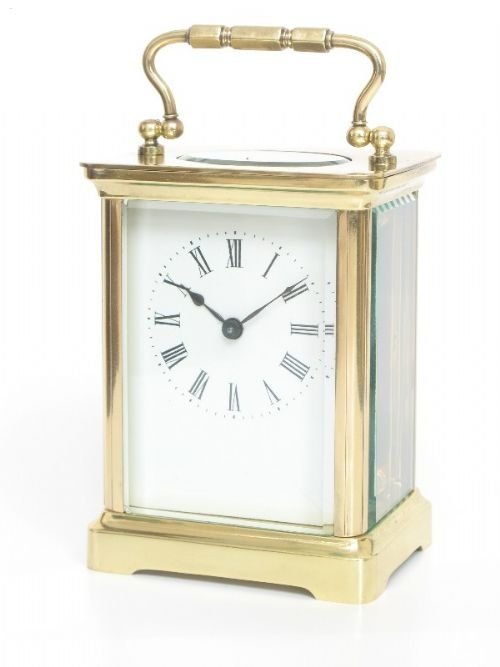 fig 1. EARLY VICTORIAN GILT CARRIAGE CLOCK C1850