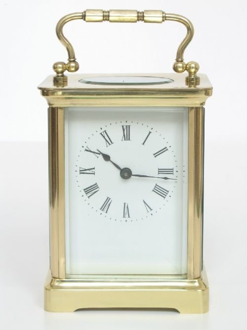 fig 4. EARLY VICTORIAN GILT CARRIAGE CLOCK C1850