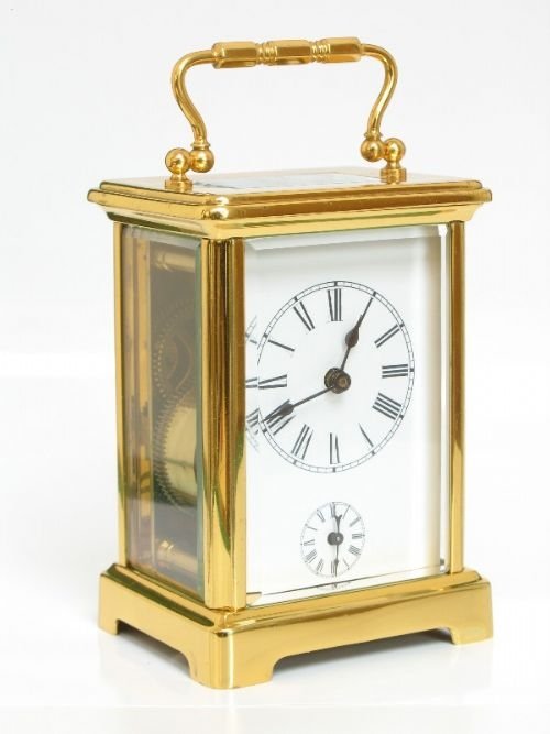 fig 1. BEAUTIFUL VICTORIAN CARRIAGE ALARM CLOCK C1890