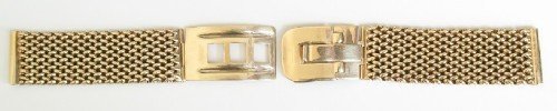 fig 1. SOLID 9CT GOLD MENS WATCH BRACELET c1953 - 1954