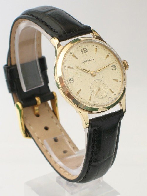 Superb Solid 9ct Gold Garrard Mens Watch