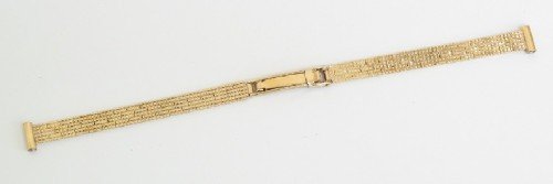 fig 1. SOLID 9CT GOLD LADIES WATCH BRACELET STRAP c1960