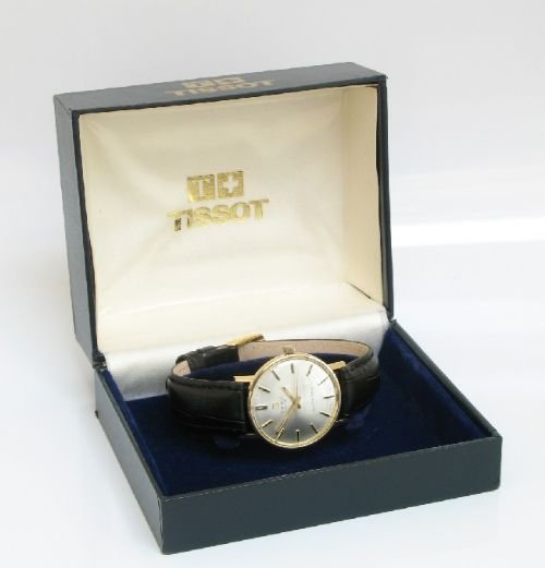 fig 2. SUPERB SOLID 9CT GOLD TISSOT SEASTAR SEVEN MENS WATCH C1960