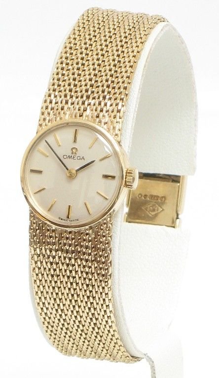 fig 1. STUNNING SOLID 9CT GOLD LADIES OMEGA COCKTAIL WATCH