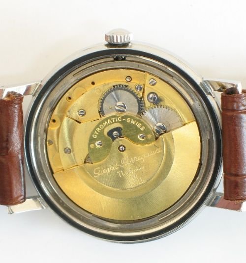 fig 2. GIRARD PERREGAUX GYROMATIC 39 JEWEL AUTOMATIC MENS WATCH C1960