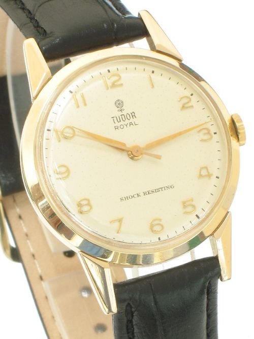 fig 3. STUNNING SOLID 9CT ROLEX TUDOR ROYAL MENS WATCH C1959