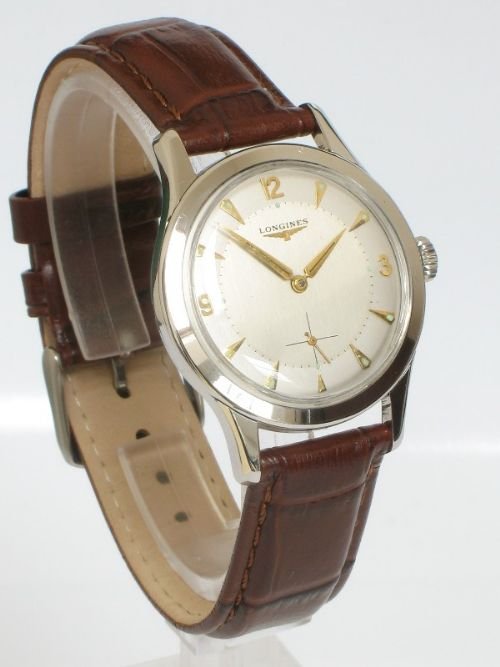 Superb Longines Stainless Steel 12.68z Mens Watch C1954