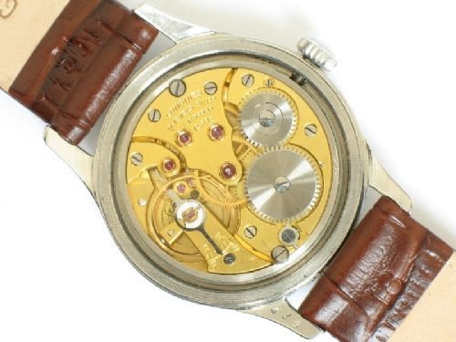 fig 3. SUPERB LONGINES STAINLESS STEEL 12.68Z MENS WATCH c1954
