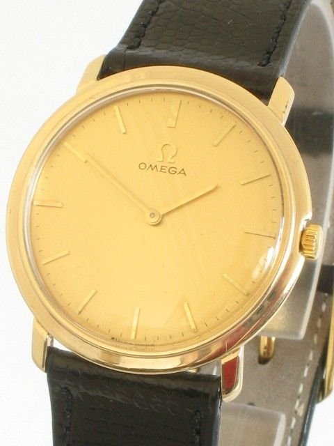 Exceptional Solid 9ct Gold 9k Omega Deville Mens Watch