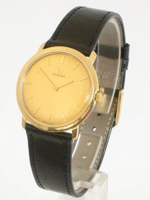 fig 1. EXCEPTIONAL SOLID 9ct GOLD 9k OMEGA DEVILLE MENS WATCH