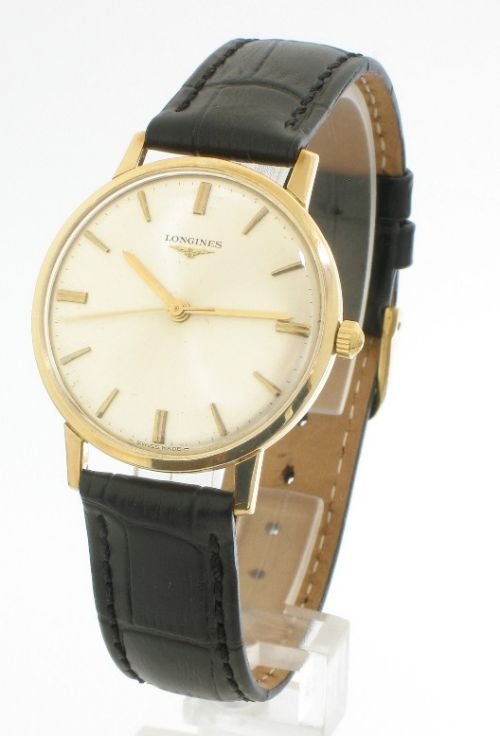 Exceptional Solid 9ct Gold Longines Gentlemens Wristwatch