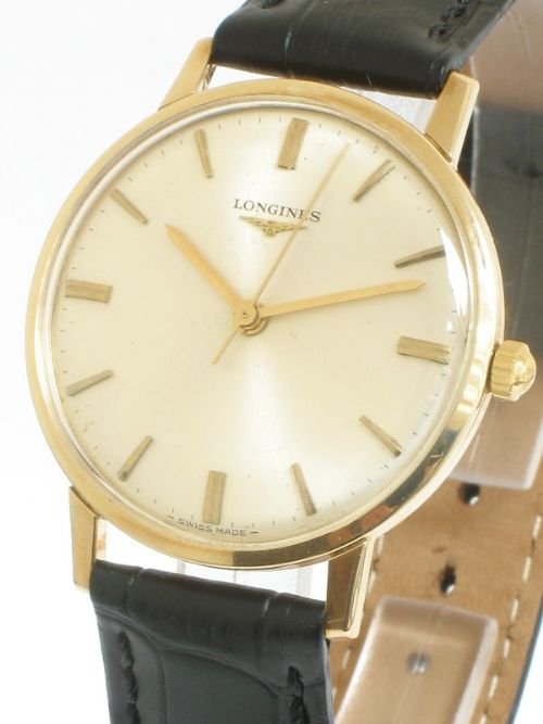 fig 2. EXCEPTIONAL SOLID 9CT GOLD LONGINES GENTLEMENS WRISTWATCH