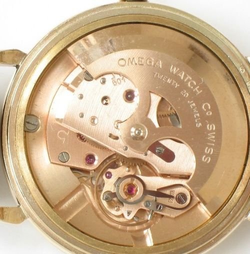 fig 4. EXCEPTIONAL OMEGA 9CT OVERSIZE GENTLEMSN WRISTWATCH C1957/58