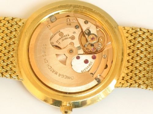 fig 4. EXCEPTIONAL SOLID 18ct GOLD 18k OMEGA DEVILLE AUTOMATIC WATCH