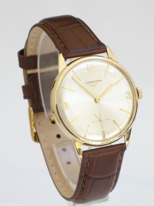 Superb Solid 9ct Gold Longines Gentlemens Wristwatch