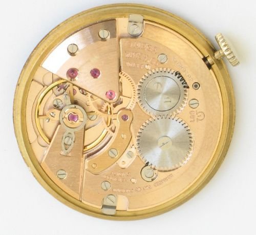 fig 4. EXCEPTIONAL SOLID 9CT GOLD OMEGA SEAMASTER DEVILLE GENTLEMENS WRISTWATCH C1960
