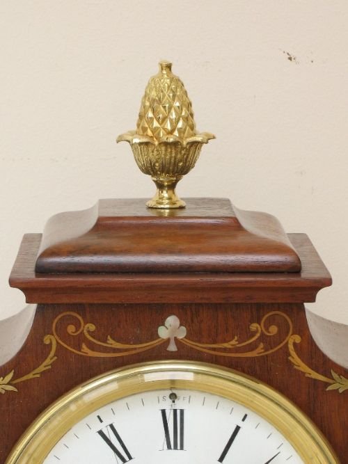 fig 2. BEAUTIFUL VICTORIAN FRENCH MAHOGANY AND INLAID MANTEL CLOCK BY ACHILLE BROCOT C1870