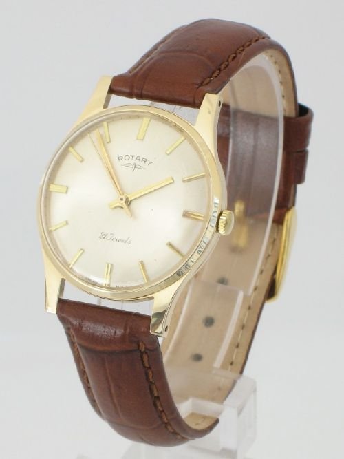 Superb Solid 9ct Gold Rotary Gentlemens Watch C1960