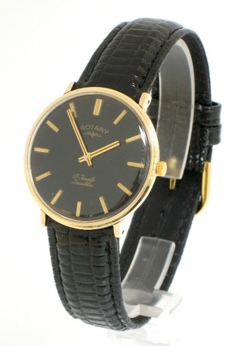 Stunning Solid 9ct Cold Rotary Gentlemens Wristwatch