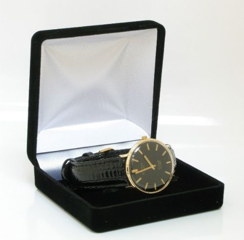 fig 3. STUNNING SOLID 9CT COLD ROTARY GENTLEMENS WRISTWATCH