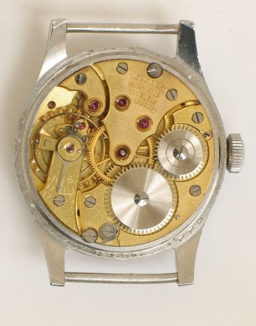 fig 3. RARE LONGINES MILITARY ISSUED WATCH C1948