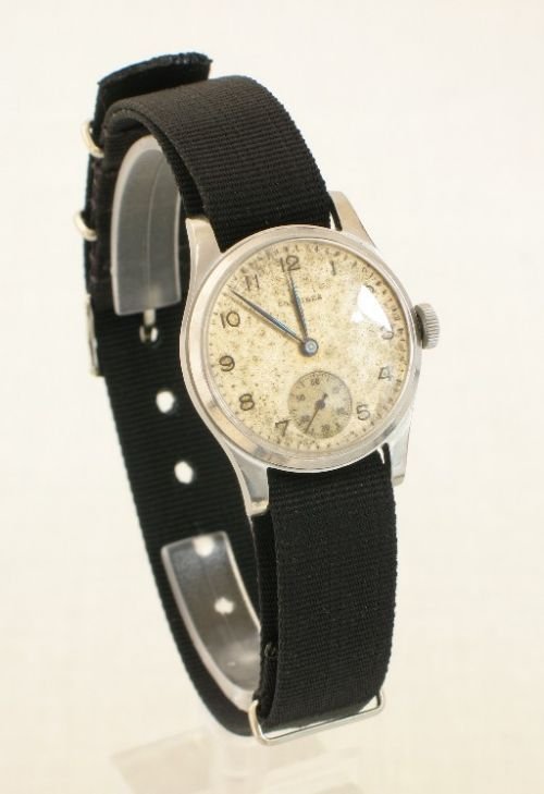 fig 4. RARE LONGINES MILITARY ISSUED WATCH C1948
