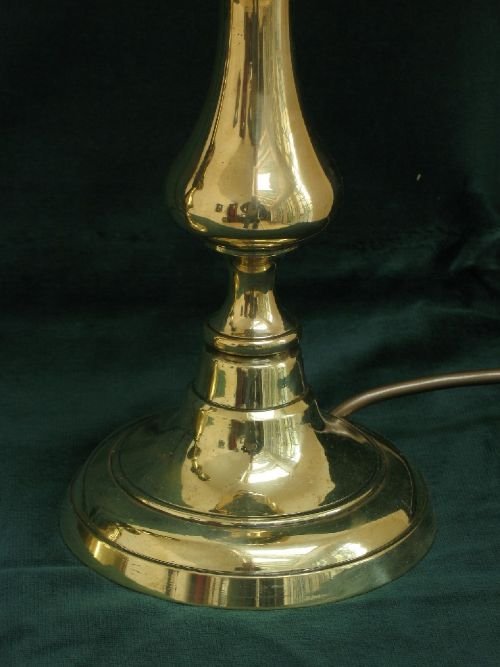 fig 2. BEAUTIFUL PAIR OF GENUINE GEORGIAN SOLID BRASS TABLE LAMPS C1820