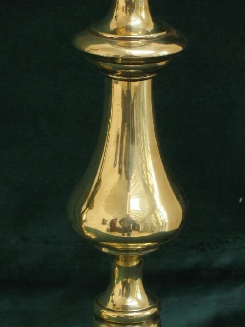fig 3. BEAUTIFUL PAIR OF GENUINE GEORGIAN SOLID BRASS TABLE LAMPS C1820