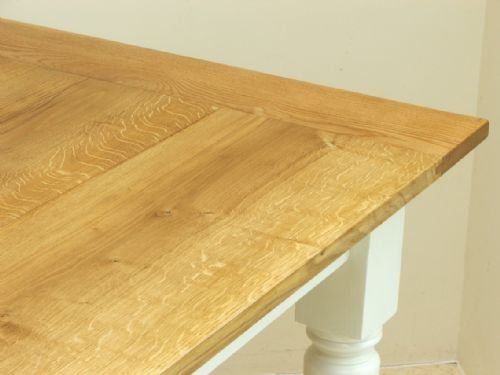 fig 4. BEAUTIFUL LARGE 10 SEAT VICTORIAN SOLID OAK AND PITCH PINE PAINTED FARMHOUSE DINING TABLE C1890
