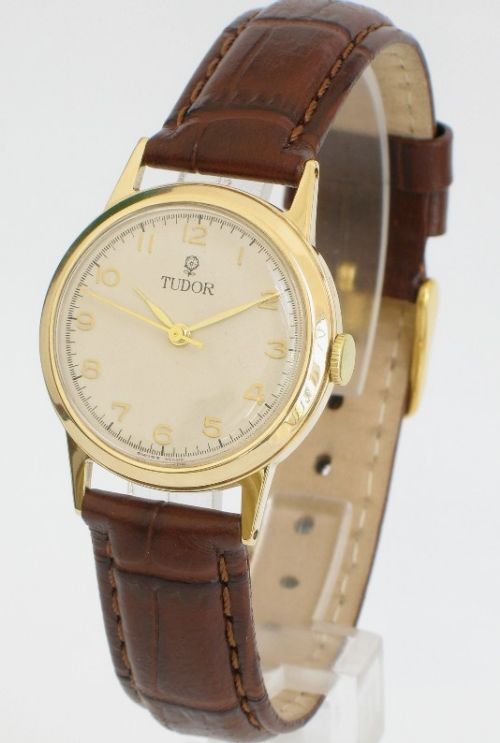 Exceptional Solid 9ct Gold Rolex Tudor Gentlemens Wristwatch C1952/53