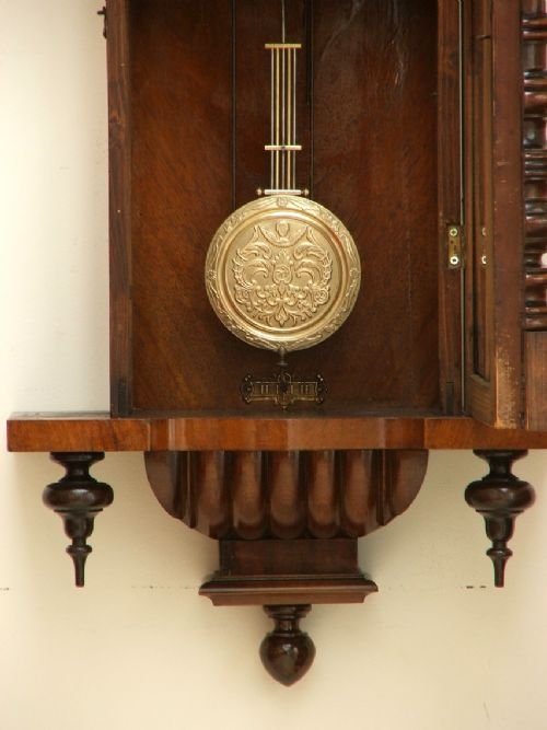 fig 2. EXTREMELY RARE VICTORIAN WESTMINSTER CHIME VIENNA REGULATOR WALL CLOCK C1900