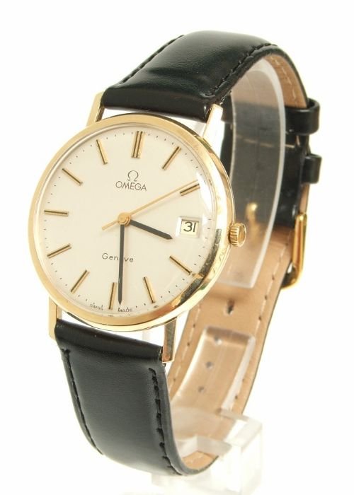 Outstanding Solid 9ct Gold Omega Geneve Mens Watch