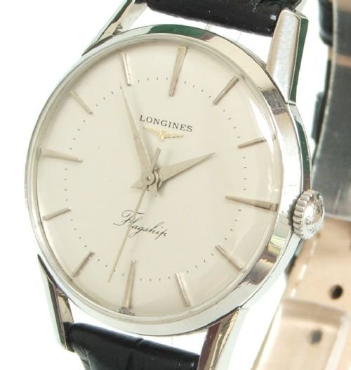 fig 1. SUPERB LONGINES FLAGSHIP 103 BOXED MENS WATCH C1957