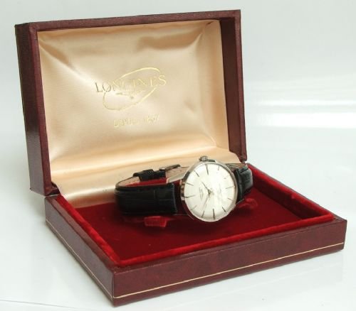 fig 4. SUPERB LONGINES FLAGSHIP 103 BOXED MENS WATCH C1957